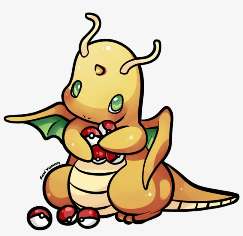 Chibi Dragonite Made On Paint Tool Sai It Took About - Dragonite Chibi, transparent png