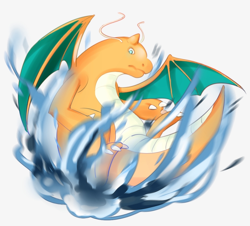 Dragonite Used Dragon Rush By Nyan Lai - Dragonite, transparent png