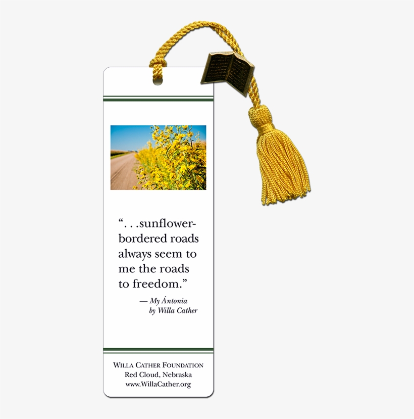 Bookmark- Quote Sunflower - Nebraska, transparent png