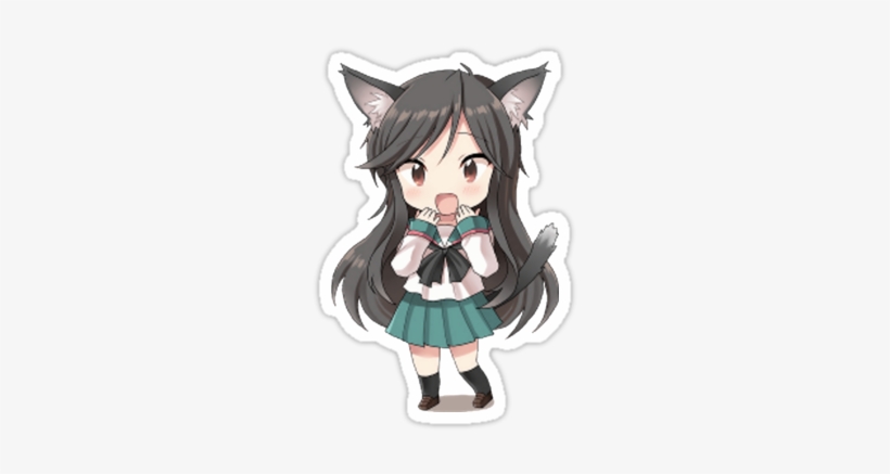 Cat Girl Anime Chibi, transparent png