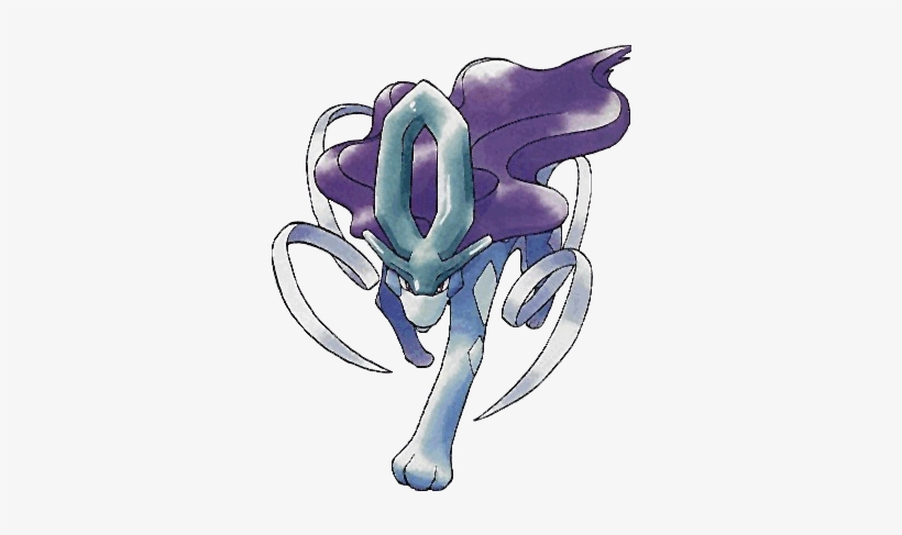 #suicine 2 From The Official Artwork Set For #pokemon - Pokemon Crystal Gameboy Color Gbc, transparent png