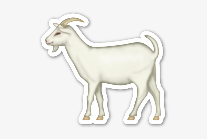 **this Sticker Is The Large 2 Inch Version That Sells - Goat Emoji, transparent png