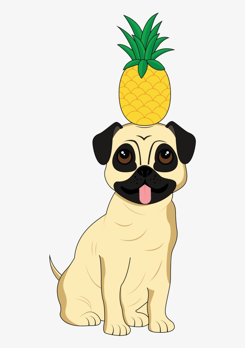Hey I'm Doodle - Pug, transparent png