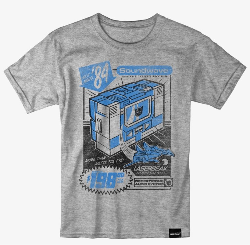 Transformers T-shirt - Soundwave, transparent png