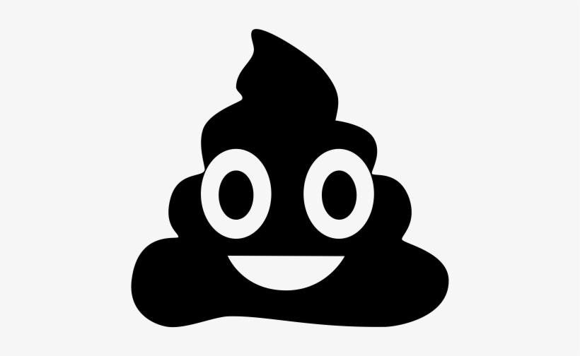 Black Poop Emoji - Laptop Decal Poop Happens Funny Cute Humor Love Decal, transparent png