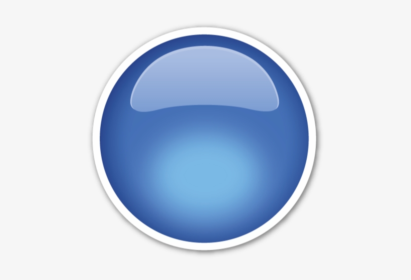 Large Blue Circle - Red Circle Emoji, transparent png