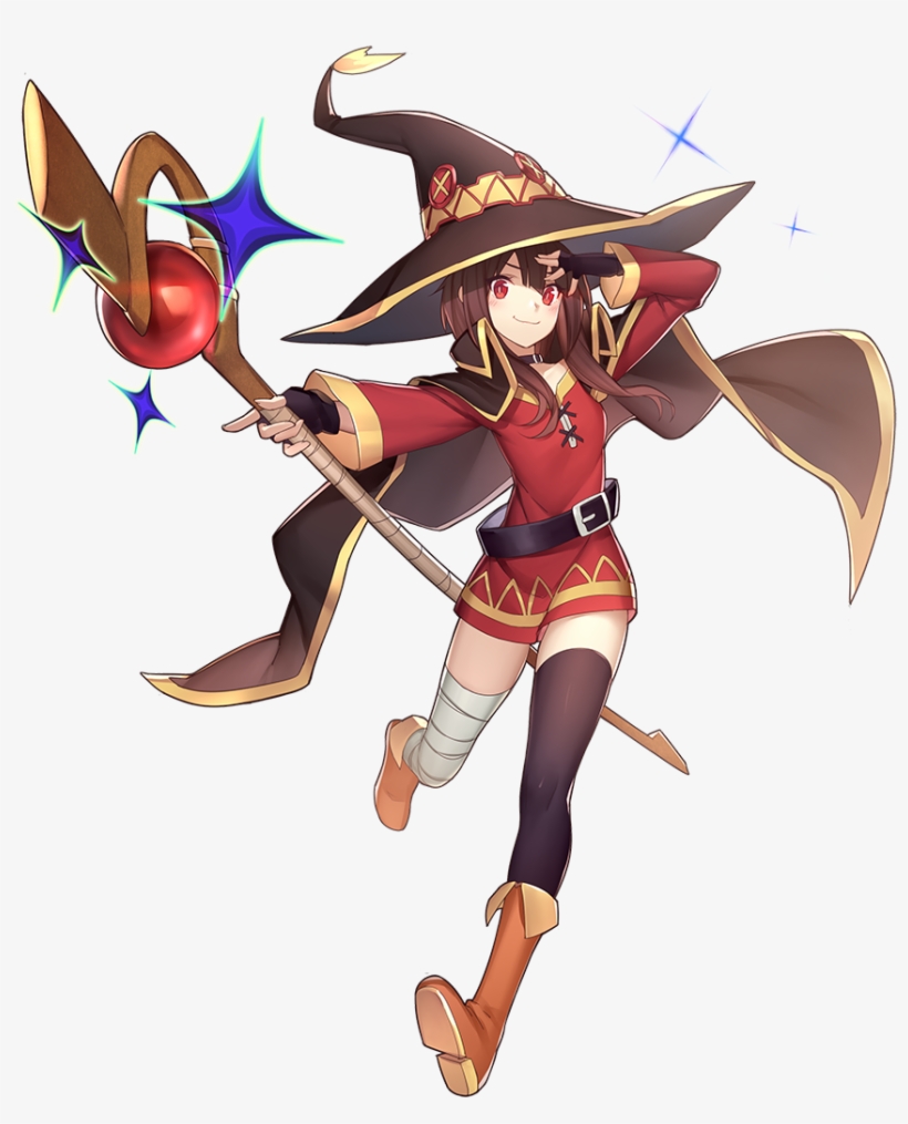 Sparkling Megumin - Megumin Full Body, transparent png