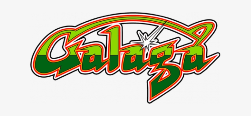 Clearlogo Clearlogo Ribbon - Galaga Logo, transparent png