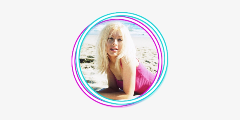 Christina Aguilera ,circulo Png Violeta Y Azul - Cristina Aguilera En Png, transparent png
