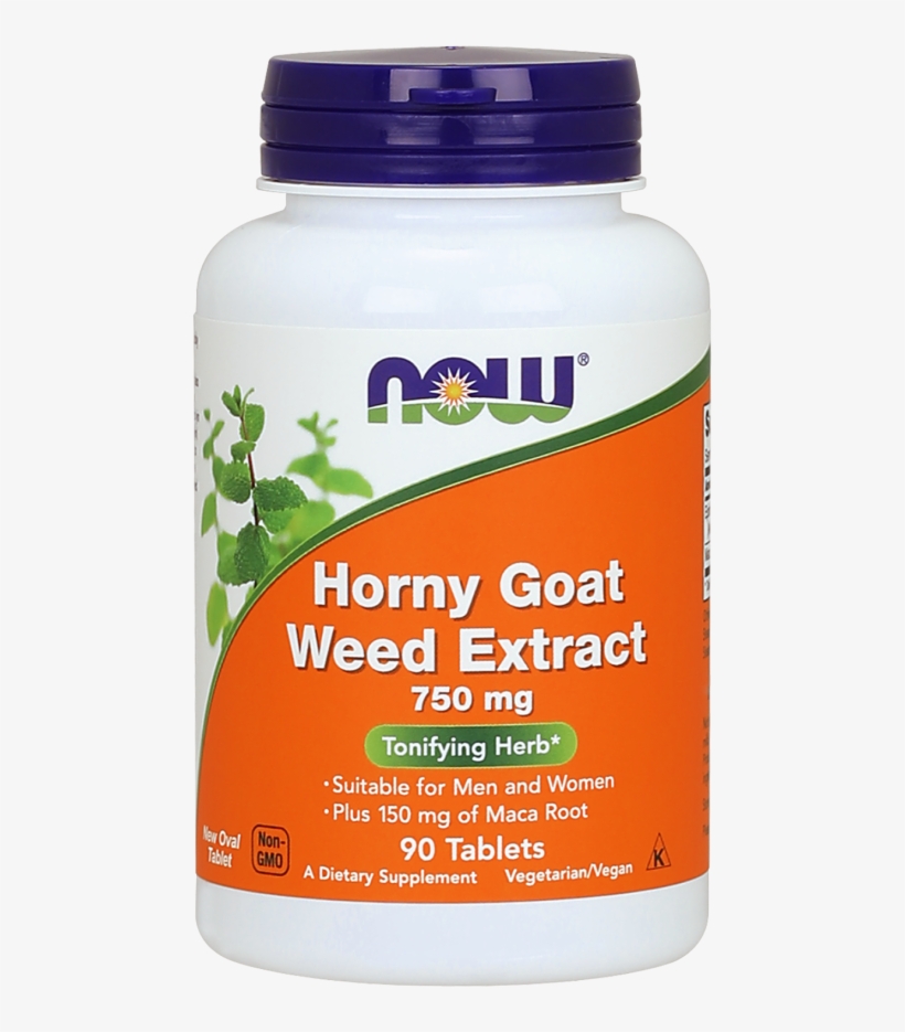 Horny Goat Weed Extract 750 Mg Tablets - Now Foods Horny Goat Weed Extract, 750mg - 90 Tablets, transparent png