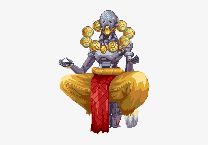 Classic Zenyatta Skin Pixel Art I Plan On Doing All - Pixel Art, transparent png