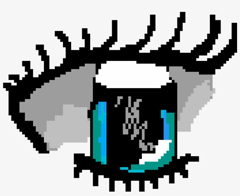My First Pixel Art Anime Eye - Graphic Design, transparent png