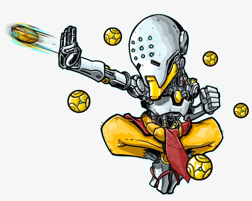 Mini Zenyatta - Cartoon, transparent png