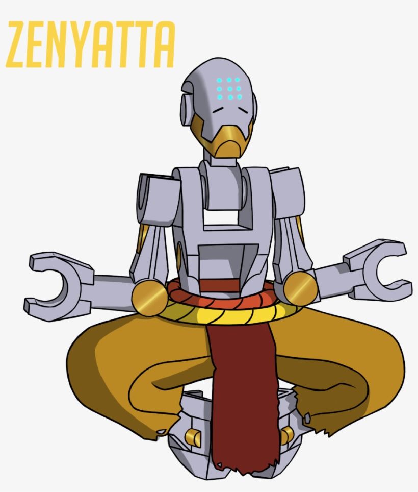 Overwatch Zenyatta Png Clipart Library Download - Overwatch Lego Minifigure Art, transparent png