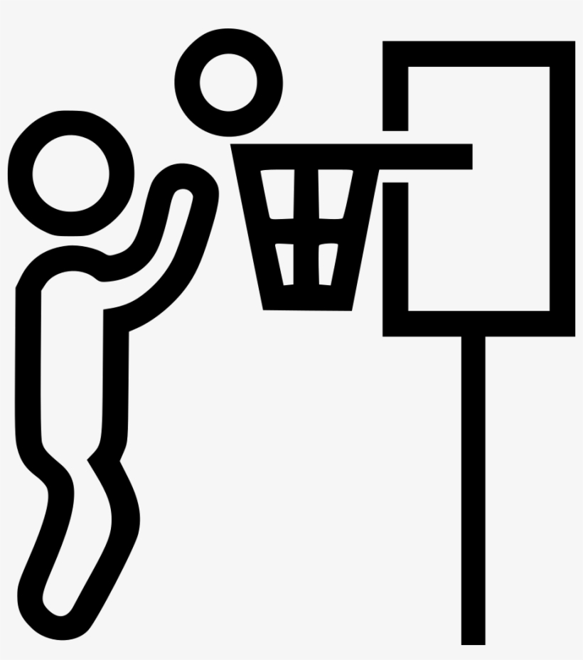 Clipart Music Staff With Basketball Players As Notes - Basketball, transparent png