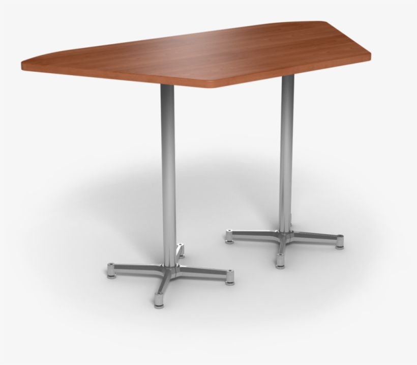 Oiled Cherry & Silver Weldment - Outdoor Table, transparent png