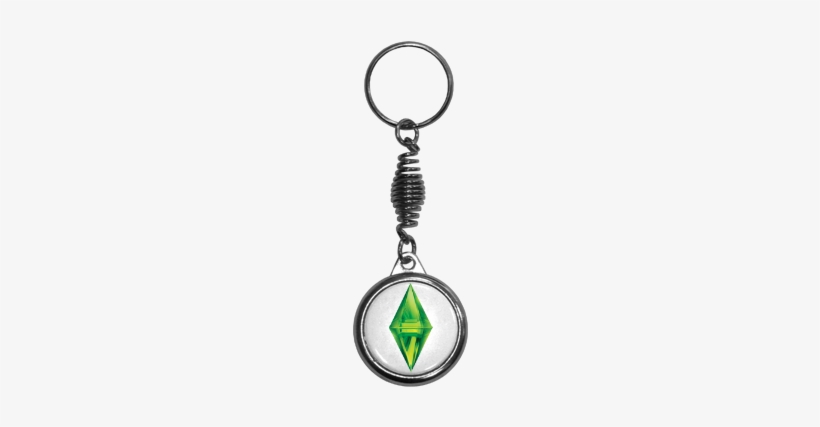 Брелок На Пружине "plumbob" - Keychain, transparent png