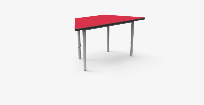 Trapezoid Toro Table With Laminate Top Round, Adjustable - Outdoor Table, transparent png