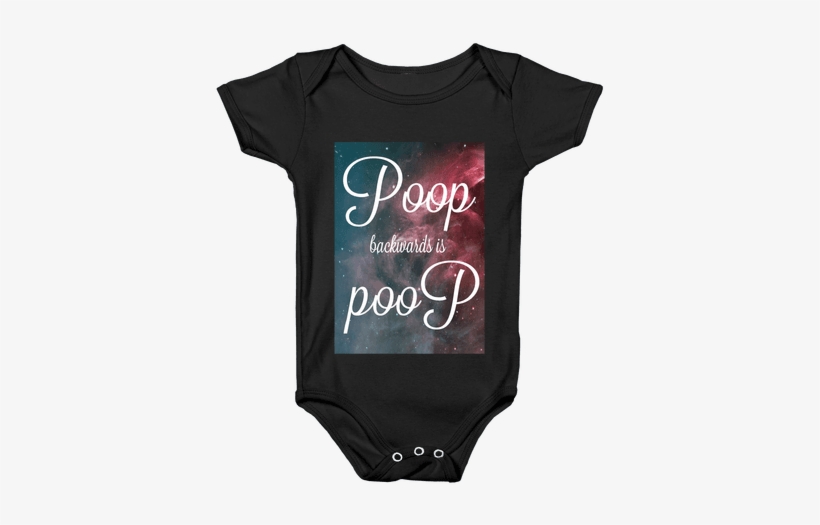 Poop Backwards Is Poop Baby Onesy - Onesie, transparent png