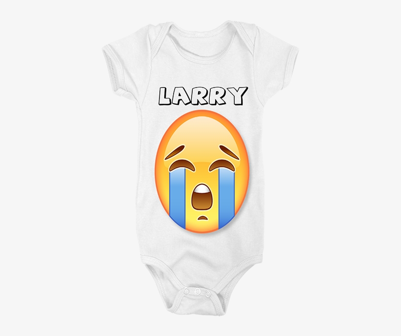 Crying Emoji Customised Baby Grow - Face With Tears Of Joy Emoji, transparent png