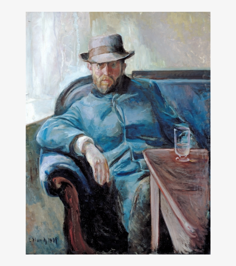 This Is A Portrait Of The Writer Han Jæger Who Had - Hans Jaeger Edvard Munch, transparent png