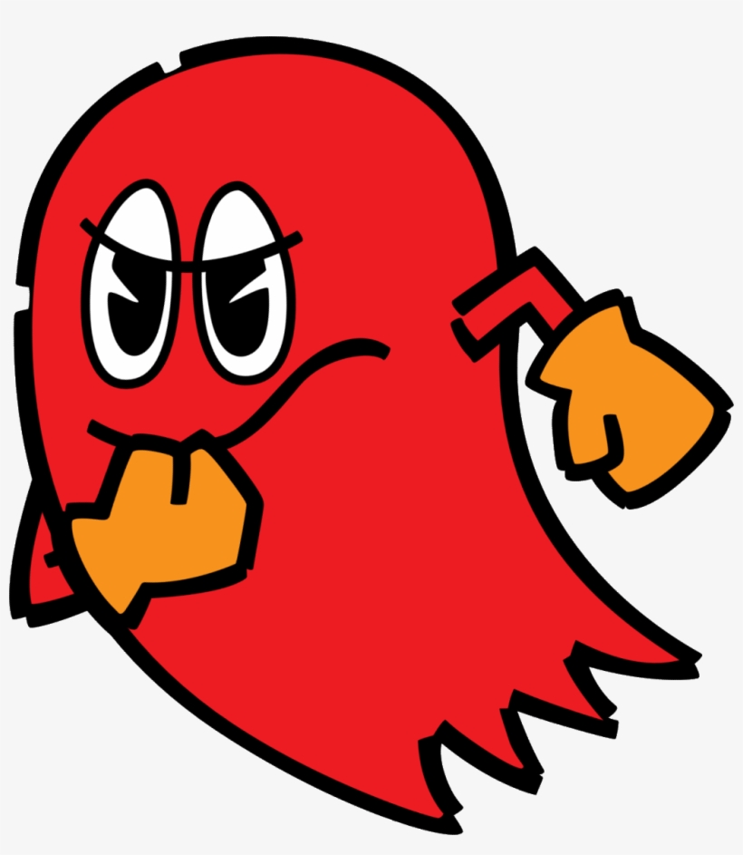 Pac Man Blinky - Blinky Pac Man Ghost, transparent png