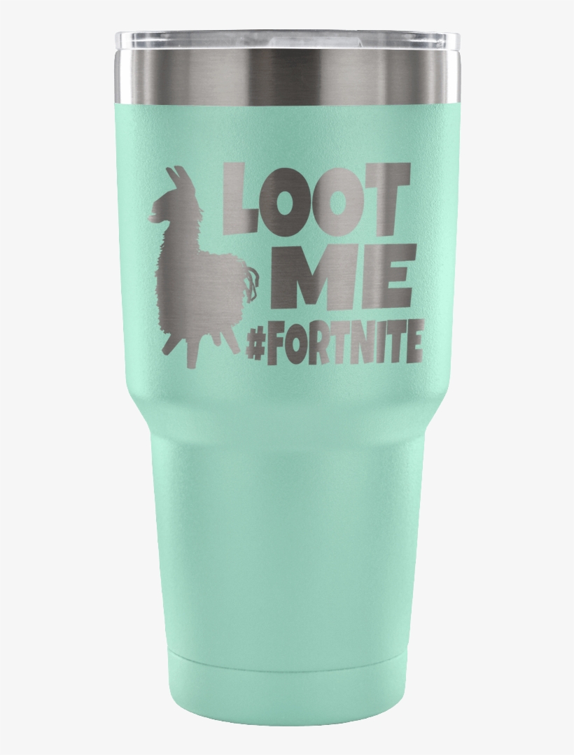 Video Game Fortnite-inspired Llama Loot Me Vacuum Tumbler - Tumbler, transparent png