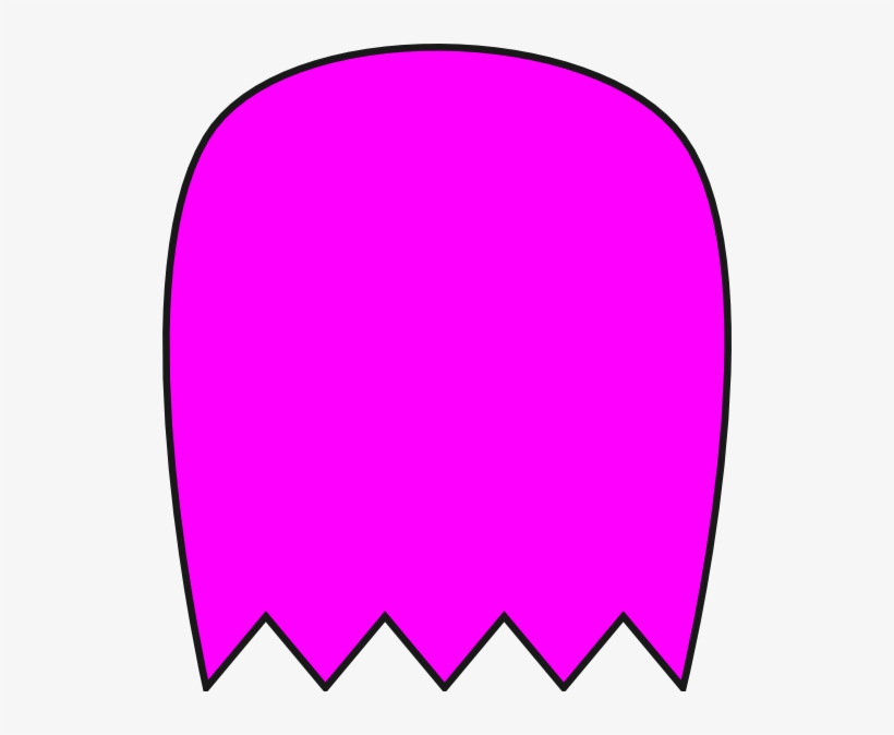 Pink Pacman Ghost Clip Art At Clker Com Vector Online - Pac Man Ghost Clip Art, transparent png