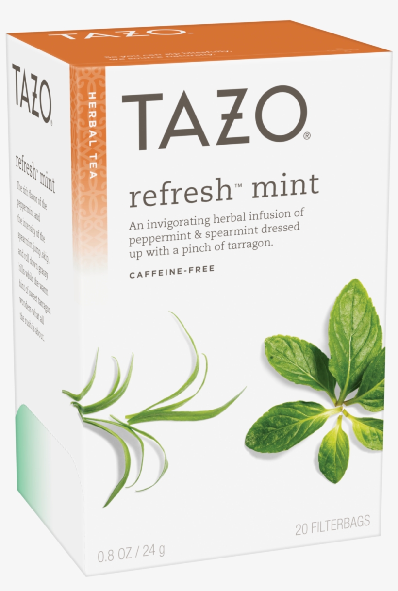 Tazo Refresh Mint 20ct - Tazo Refresh Mint Tea, transparent png