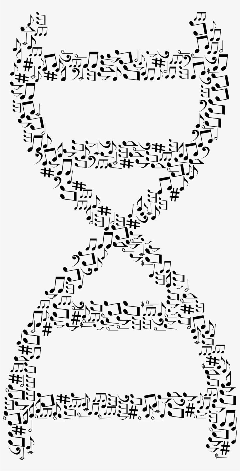 This Free Icons Png Design Of Musical Dna Black, transparent png