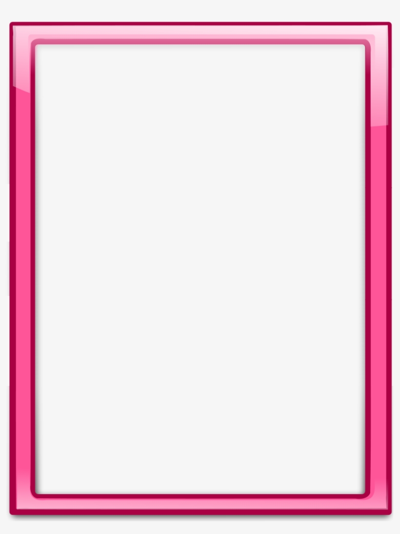Frame Pink Png Picture Library Download - Simple Pink Frame Png ...