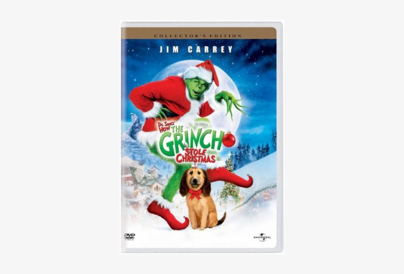 Suess How The Grinch Stole Christmas 2001 Jim Carrey - Grinch Dvd Walmart, transparent png