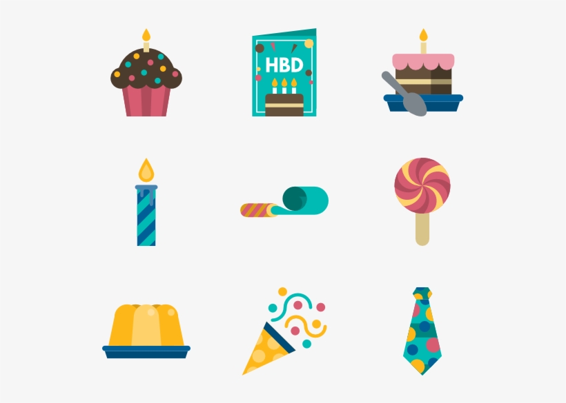 Birthday And Party Elements - Minimal Cake Png, transparent png