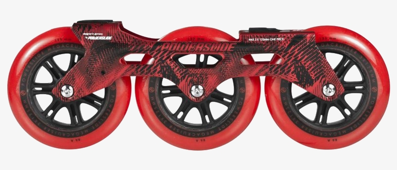 Powerslide Megacruiser Red Frame Set, transparent png