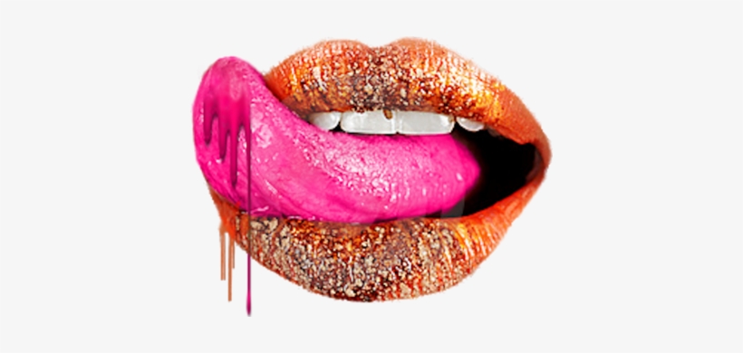 Lips Png For Picsart - Dripping Lips, transparent png