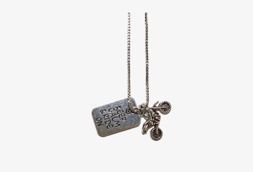 Motocross Charm Necklace - Necklace, transparent png