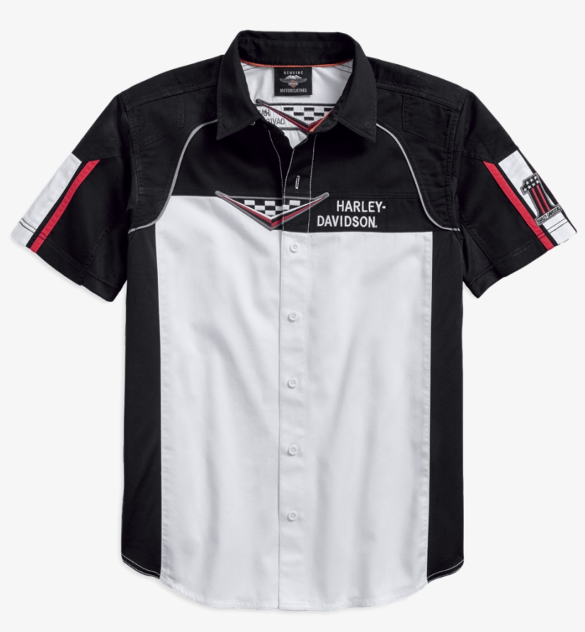 Men's Performance Vented Race Flag Shirt - 96180 18vm, transparent png