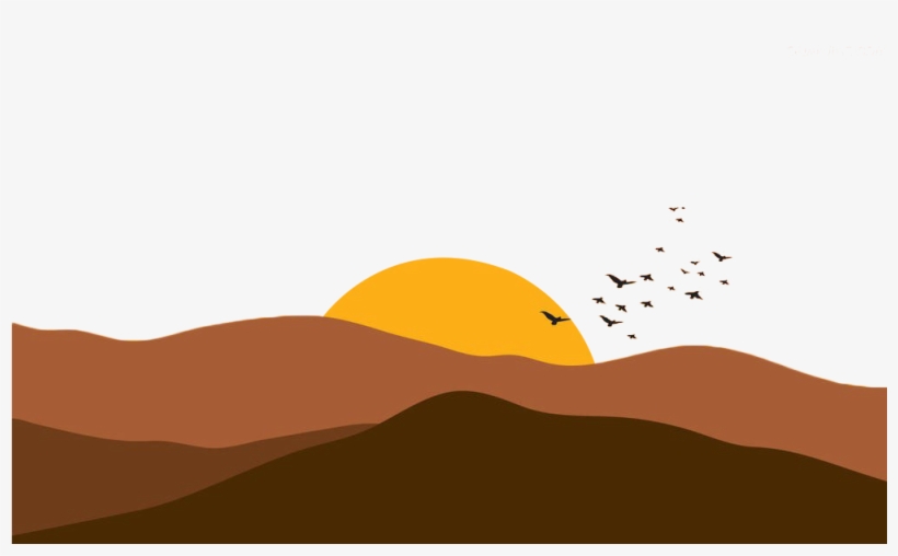 Text Cartoon Sky Illustration - Transparent Desert Cartoon Png, transparent png