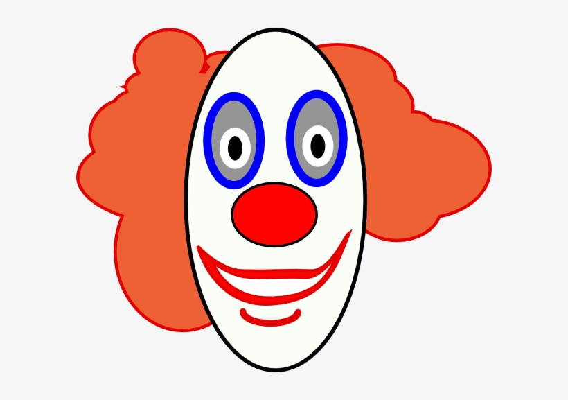 Creepy Clown Face Clip Art - Clownface Png, transparent png