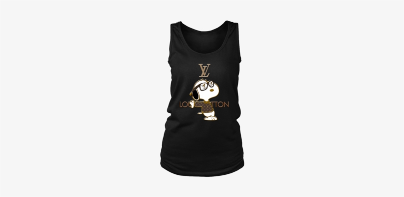 Snoopy Louis Vuitton Joe Cool Women's Tank Tops T Shirt - Louis Vuitton, transparent png