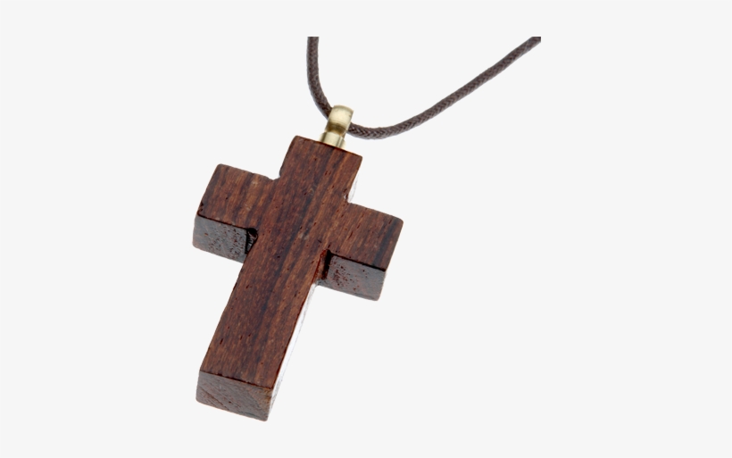 Wooden Cross Keepsake Pendant - Pendant, transparent png