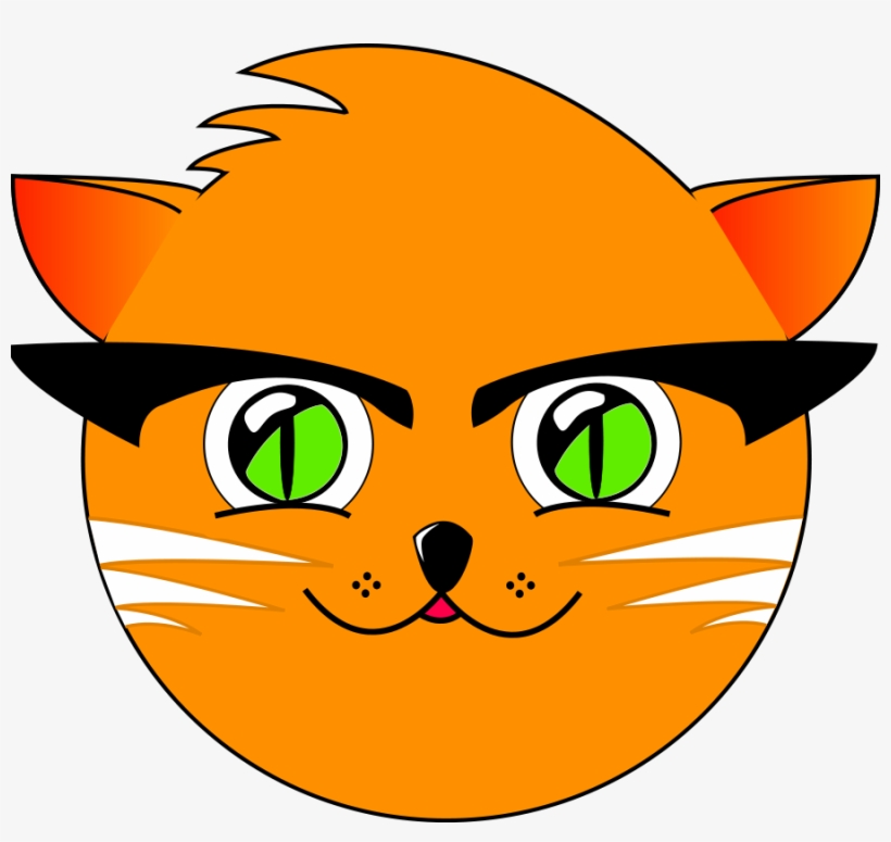 Cat Whiskers Cartoon Graphic Arts Free Commercial Clipart - Cute Kawaii Notebook: Jazzy Kitty,100 Lined Pages For, transparent png