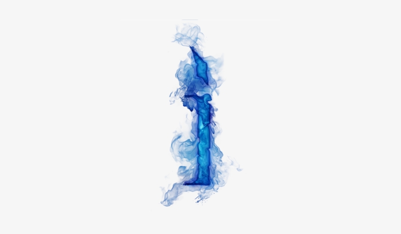 Blue Smoke Png Download - Burning Letter I Png, transparent png