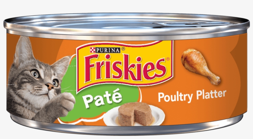 Paté Poultry Platter - Friskies Flaked Tuna Wet Cat Food - 5.5oz, transparent png
