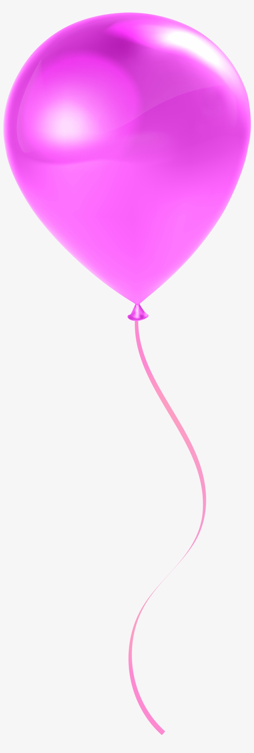 Single Pink Balloon, transparent png