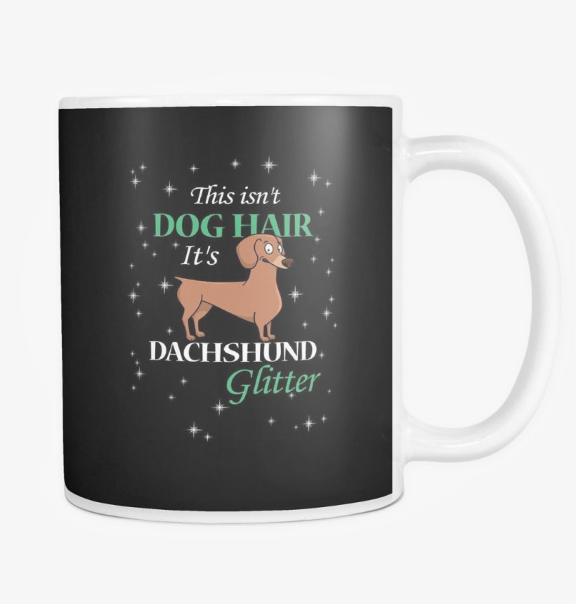 Dachshund Glitter Dog Mugs & Coffee Cups - Dachshund Glitter Dog Tote Bags - Dachshund Bags, transparent png