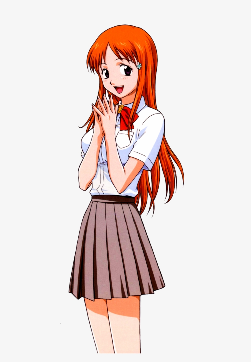 Bleach Png File - Cartoon Girls With Orange Hair, transparent png