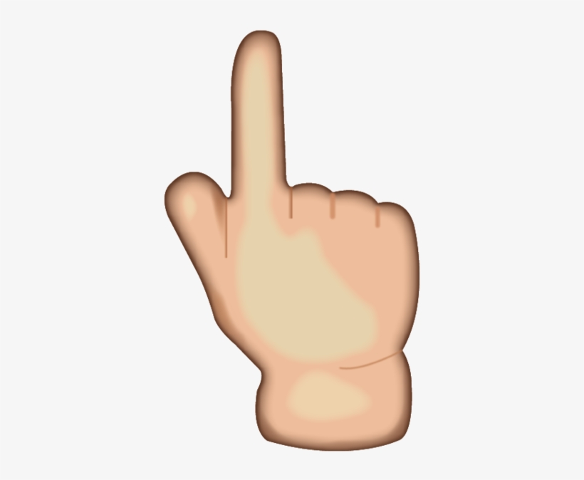 Download White Up Pointing Backhand Index Emoji Icon - Look Down Hand Gesture, transparent png