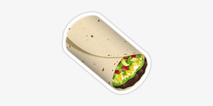 Burrito Emoji, transparent png