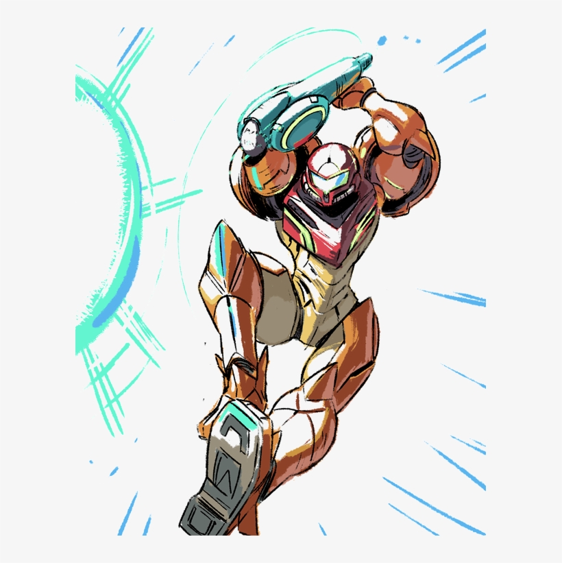 Samus Aran Png Image - Smash Bros Samus Art, transparent png